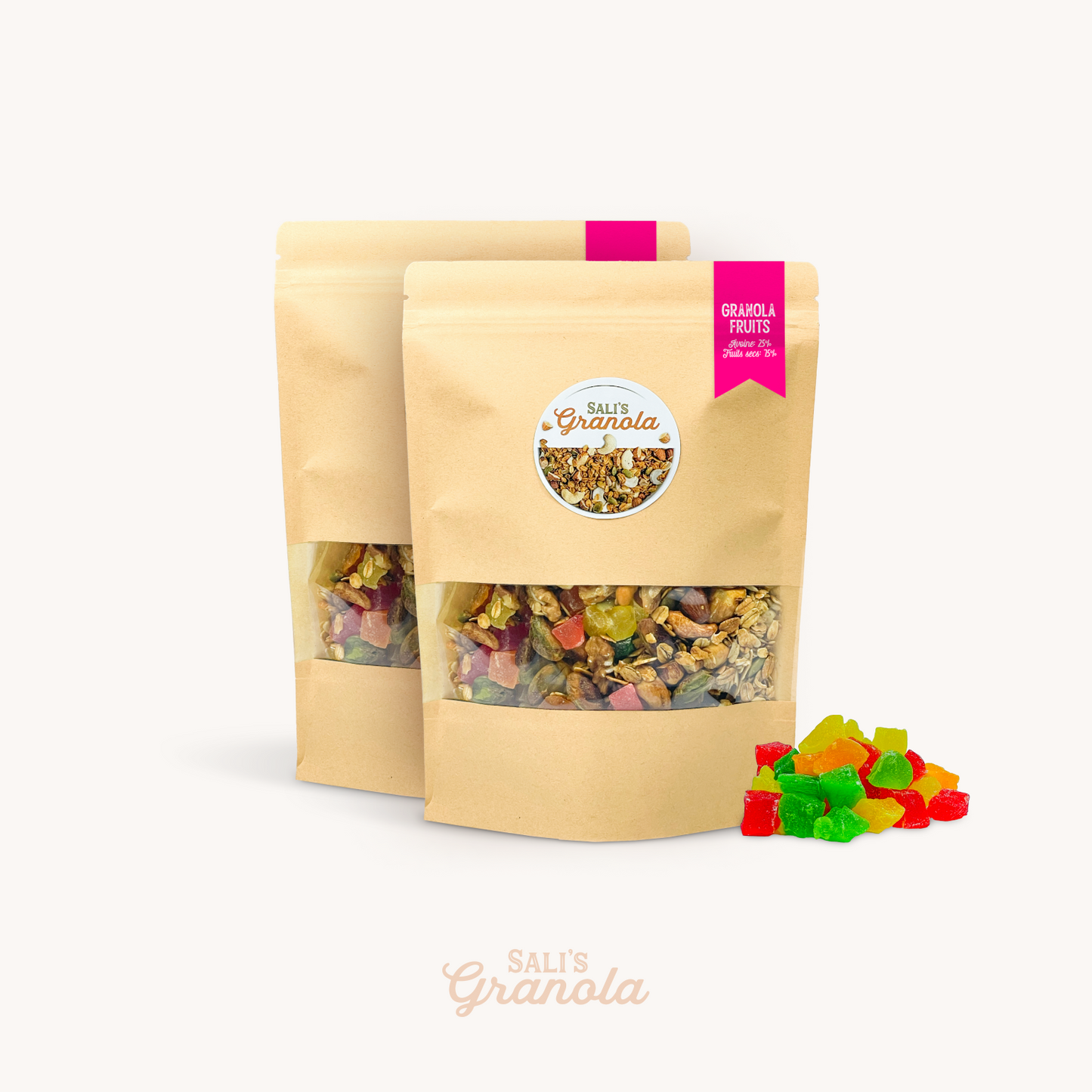 Granola fruits confits 75% fruits sec
