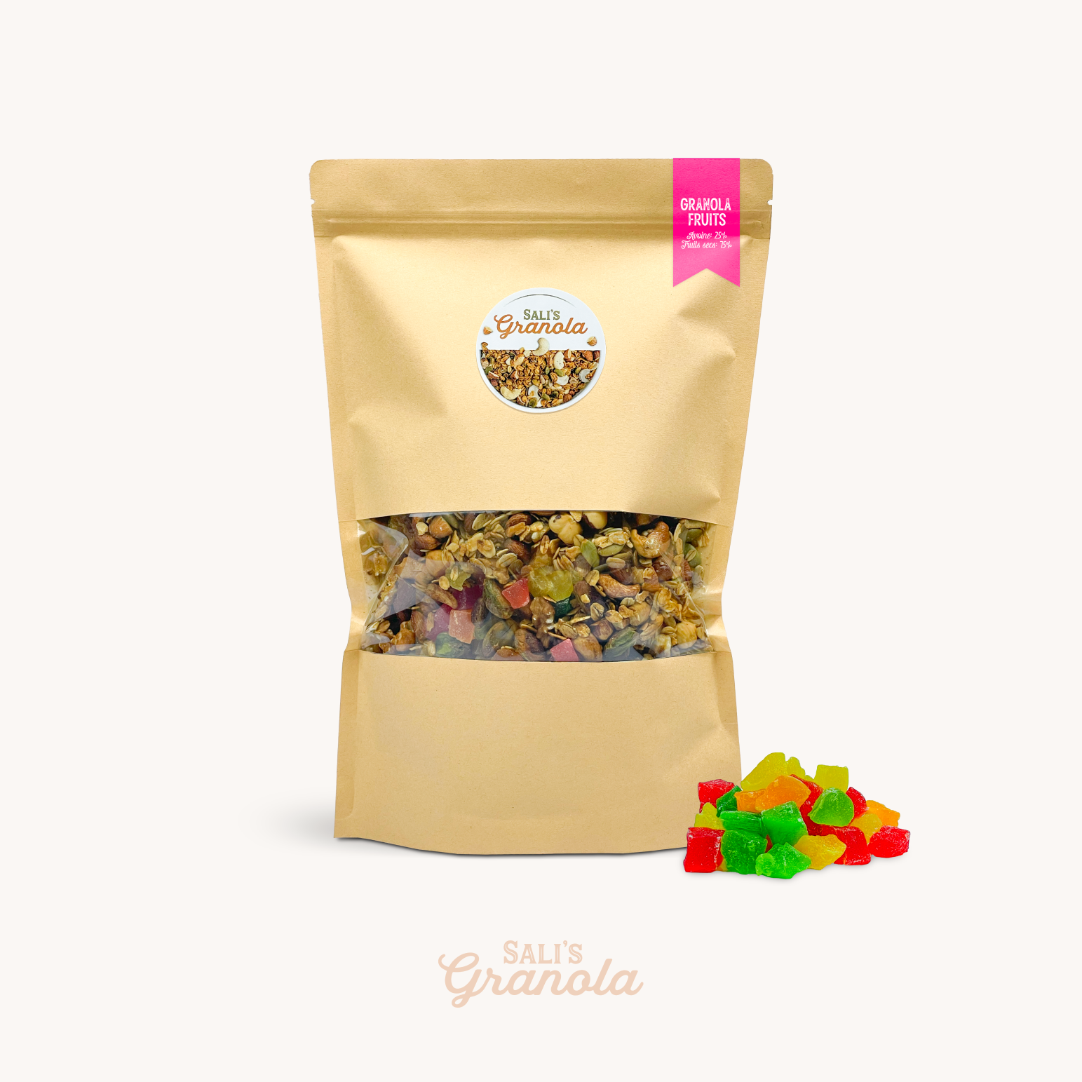 Granola Fruits Confits 75% Fruits secs