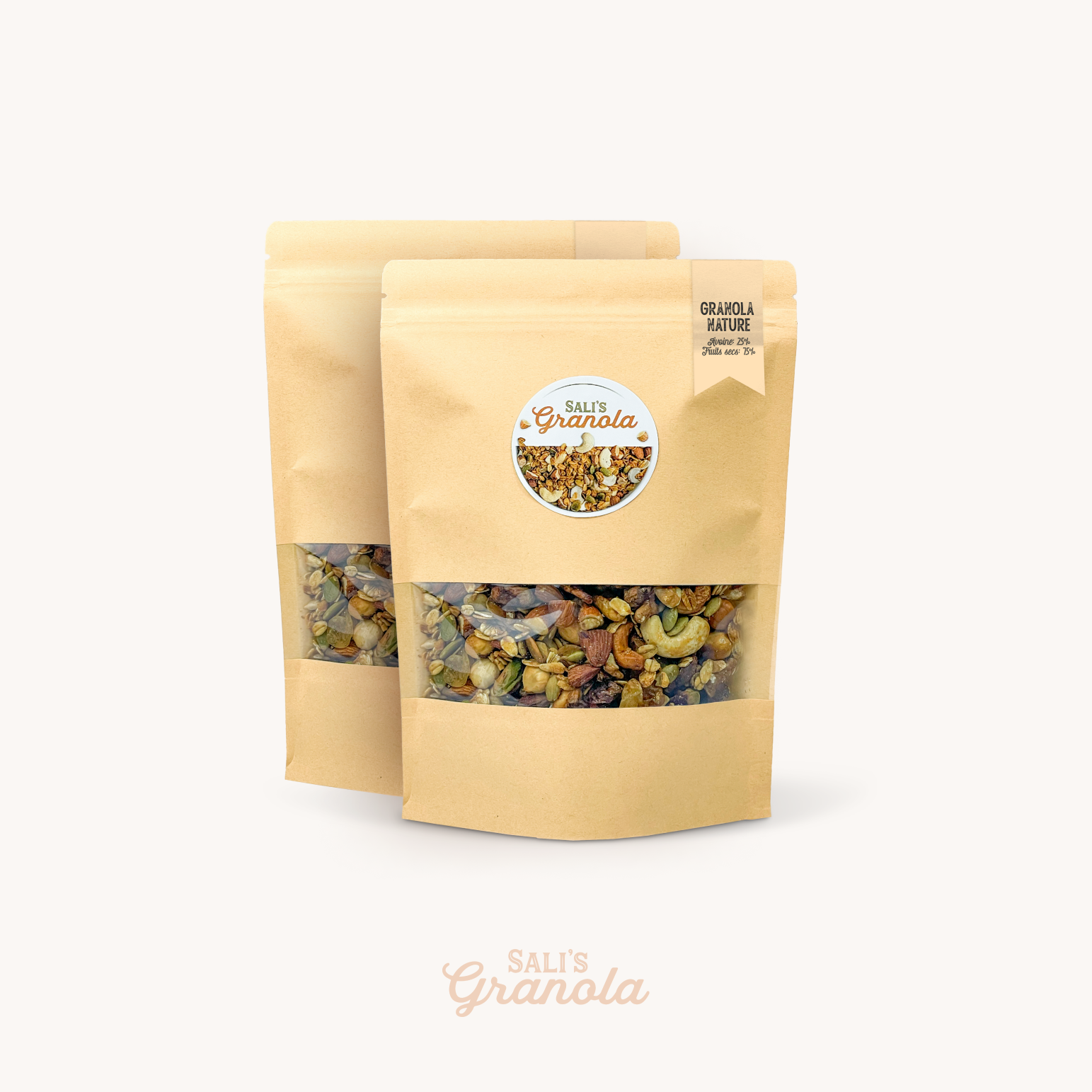 جرانولا سادة 75% فواكه مجففة