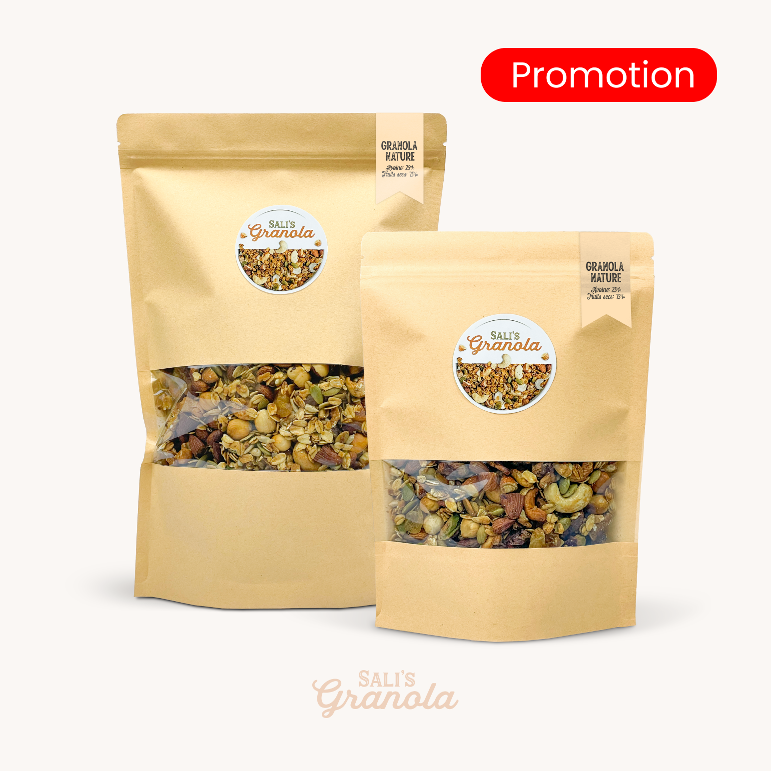 Maxi Pack Granola 75% fruits secs : 1 kg acheté = 250 g OFFERT 🎁