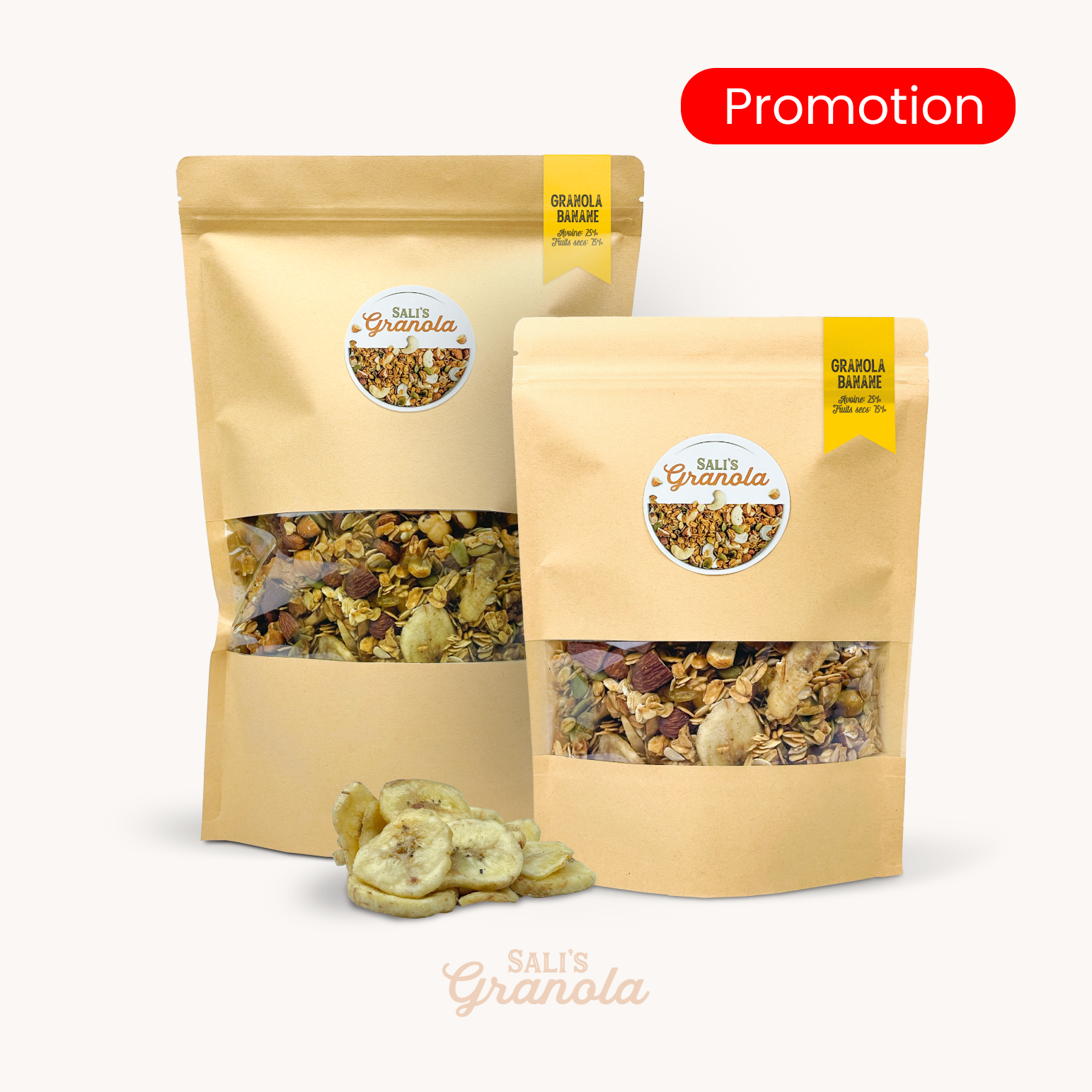 Maxi Pack Granola 75% fruits secs : 1 kg acheté = 250 g OFFERT 🎁
