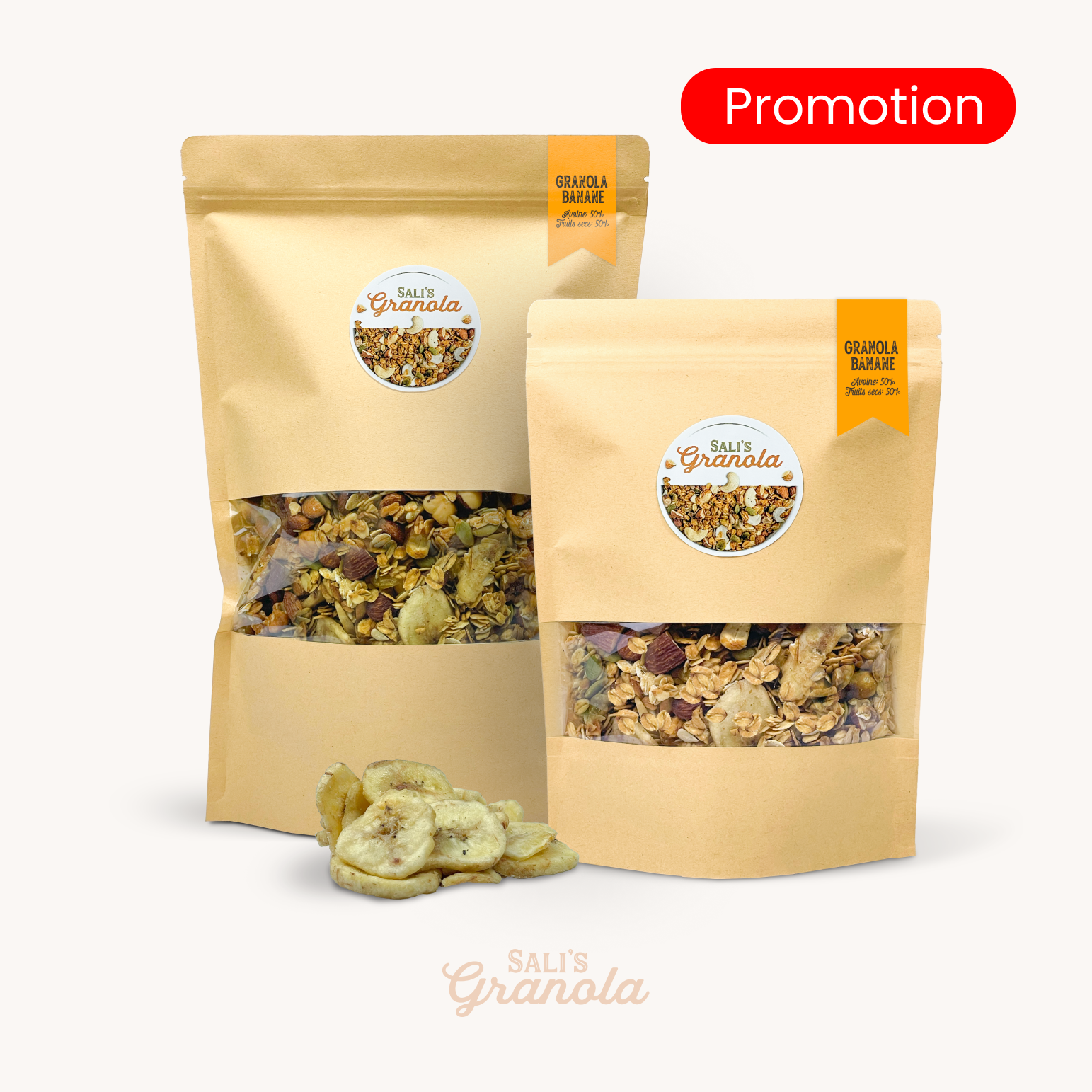 Maxi Pack Granola 50% fruits secs : 1 kg acheté = 250 g OFFERT 🎁