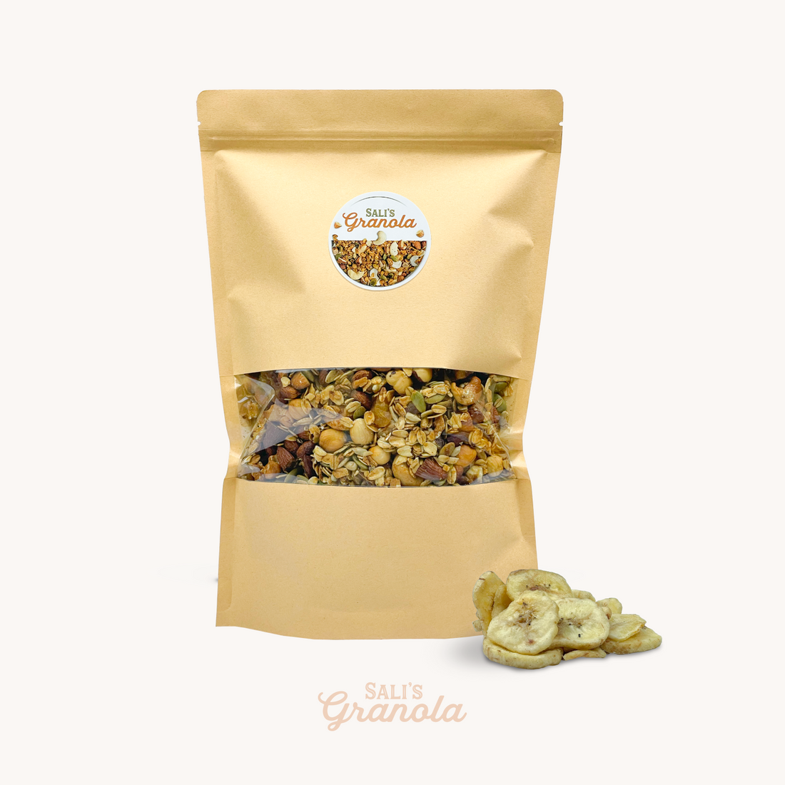 جرانولا موز 75% فواكه مجففة